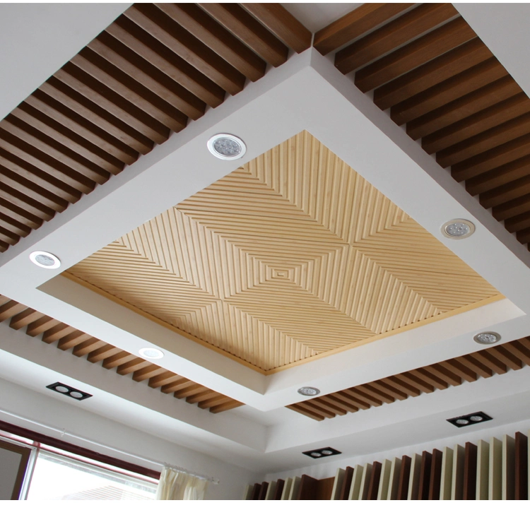 100*100 mm New Design WPC Wood Composite Hollow Square Timber Tube for Interior Decoration