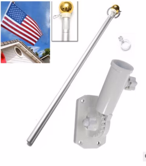 Asta portabandiera regolabile in alluminio, asta portabandiera regolabile, asta di prolunga, asta portabandiera divisa